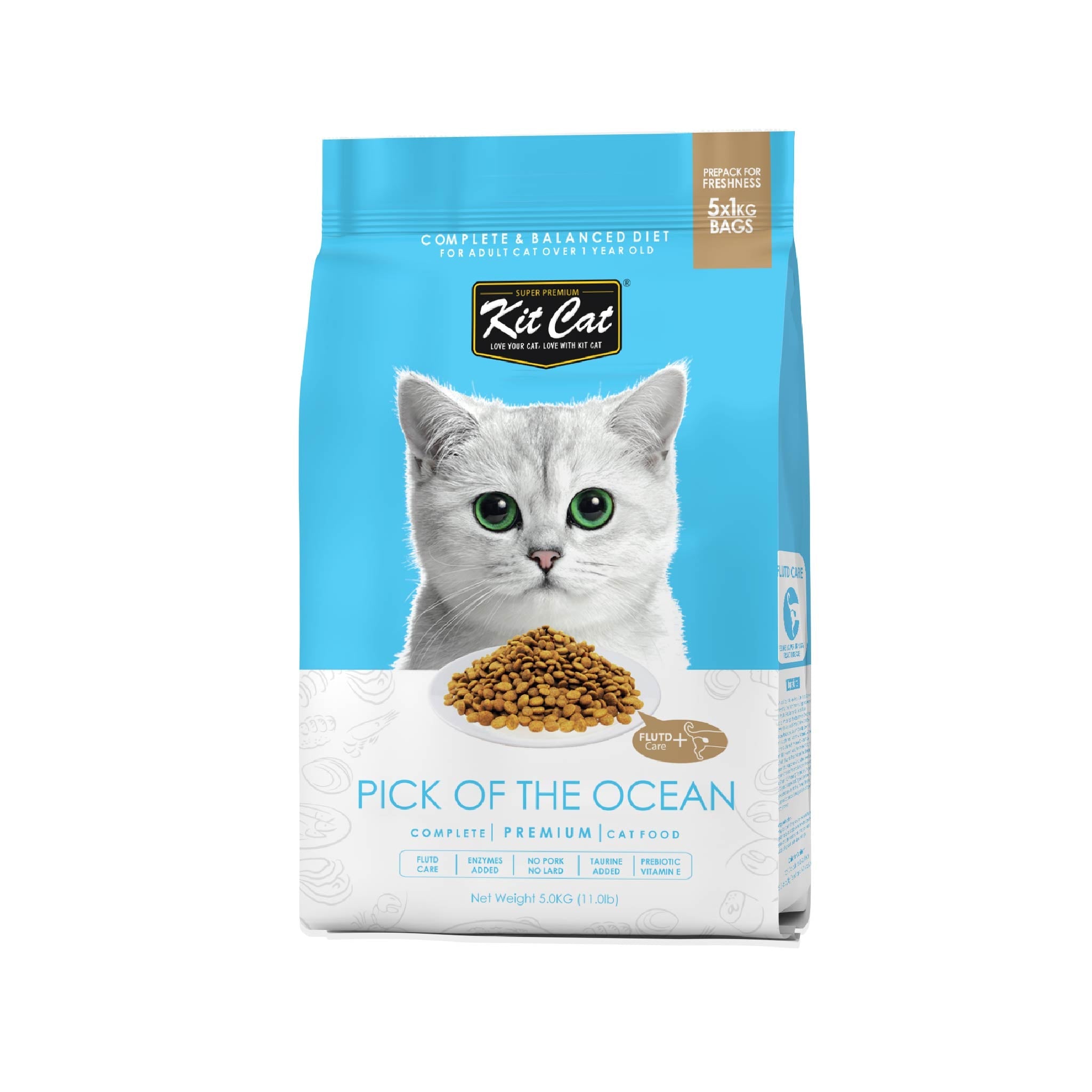 Kit Cat Premium Cat Food Pick of the Ocean 5 kg Orange Pet