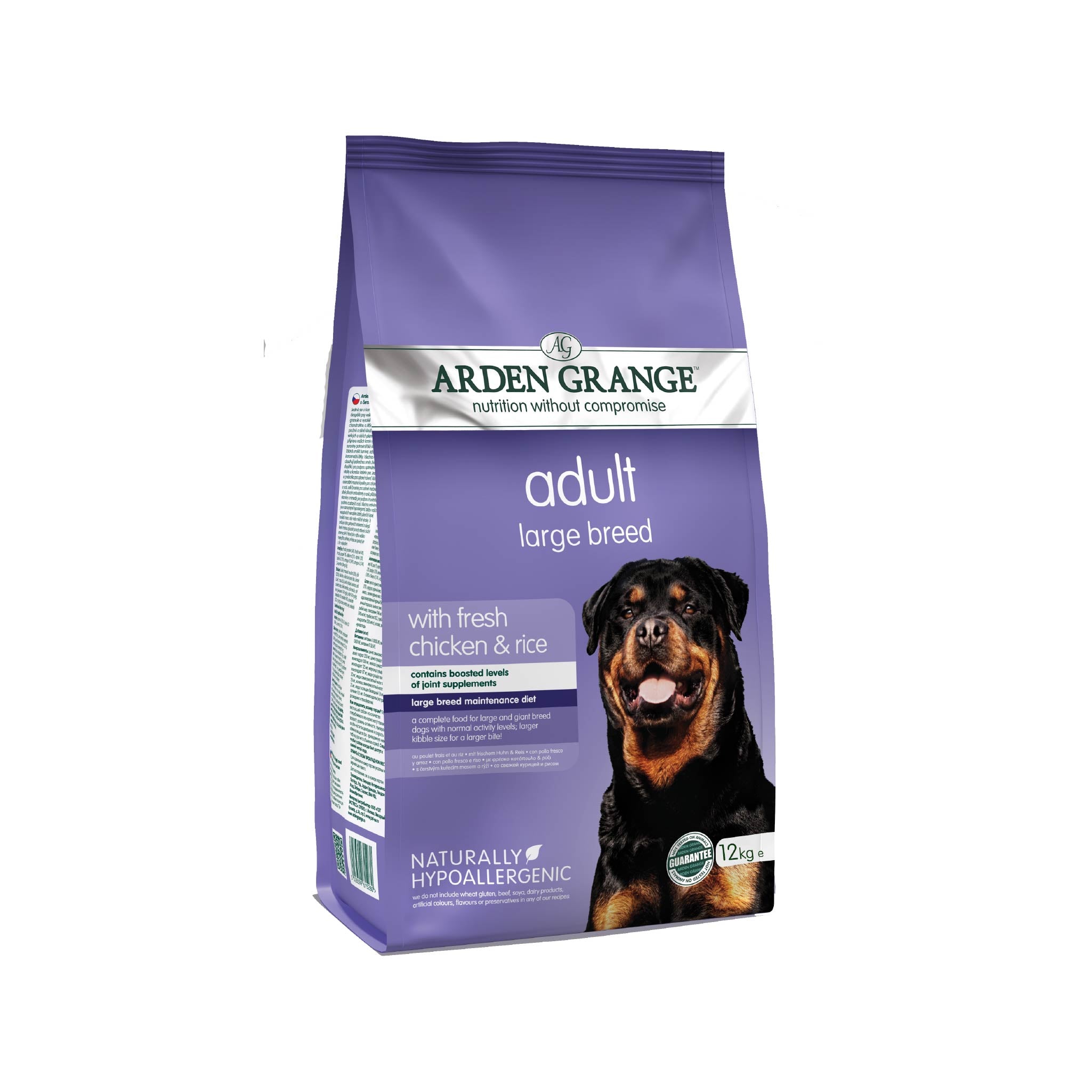 Arden Grange Adult Dog Large Breed With Fresh Chicken Rice Orange Pet Nutrition