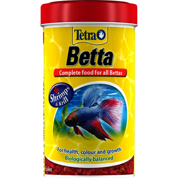 Tetra Betta Premium Complete Food for Betta & Labyrinth Fish Enhances Colour & Fin Growth Rich in Krill & Shrimps High Protein for Vitality 27 Gram/100ml