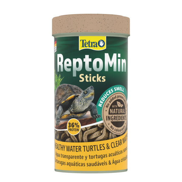 Tetra ReptoMin Sticks- High-Protein Complete Food for Water Turtles with Essential Nutrients & Odor Control 22 Gram