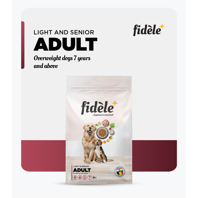 Fidele+ Dry Dog Food Adult Light & Senior